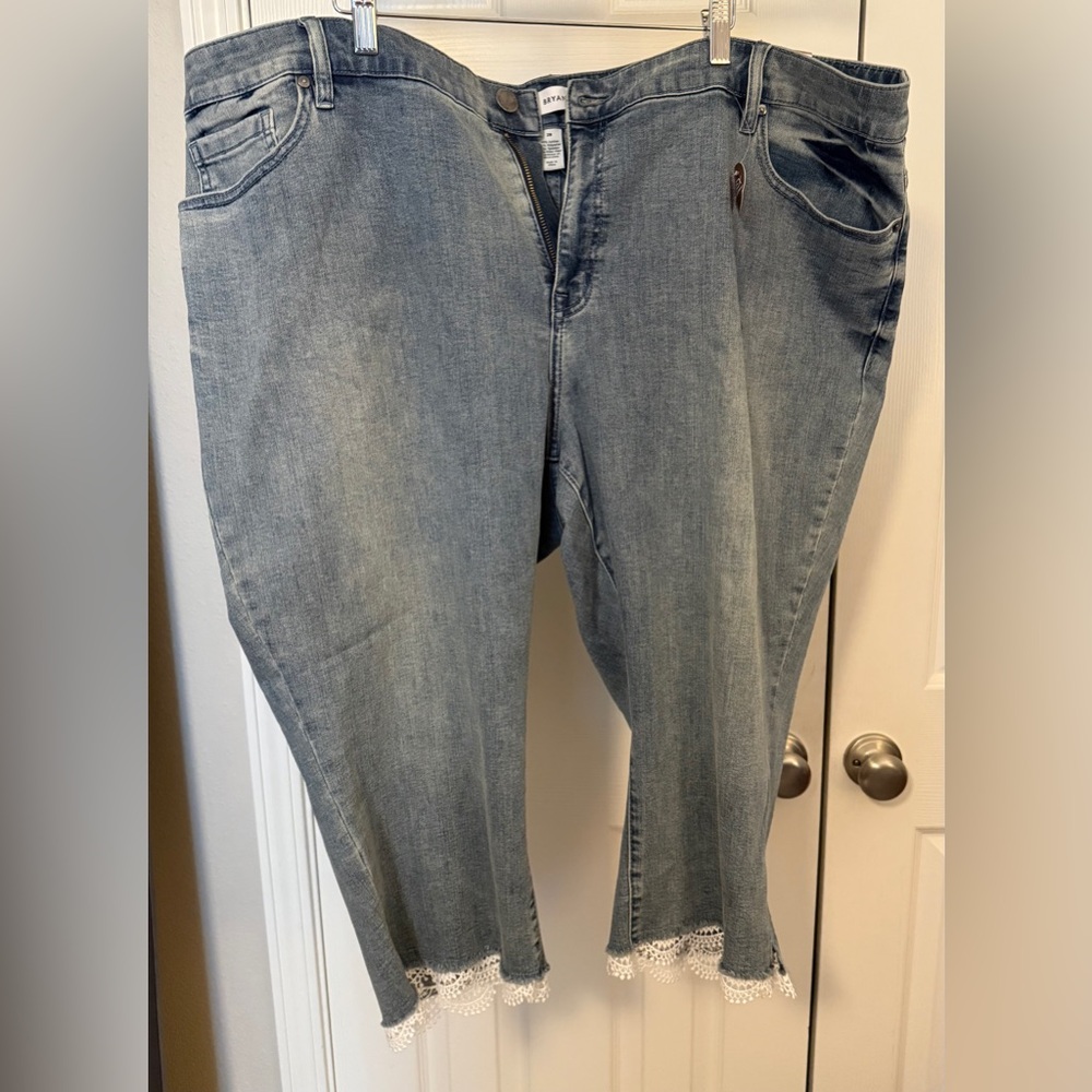 Lane Bryant Gray Ankle & Cropped Jeans